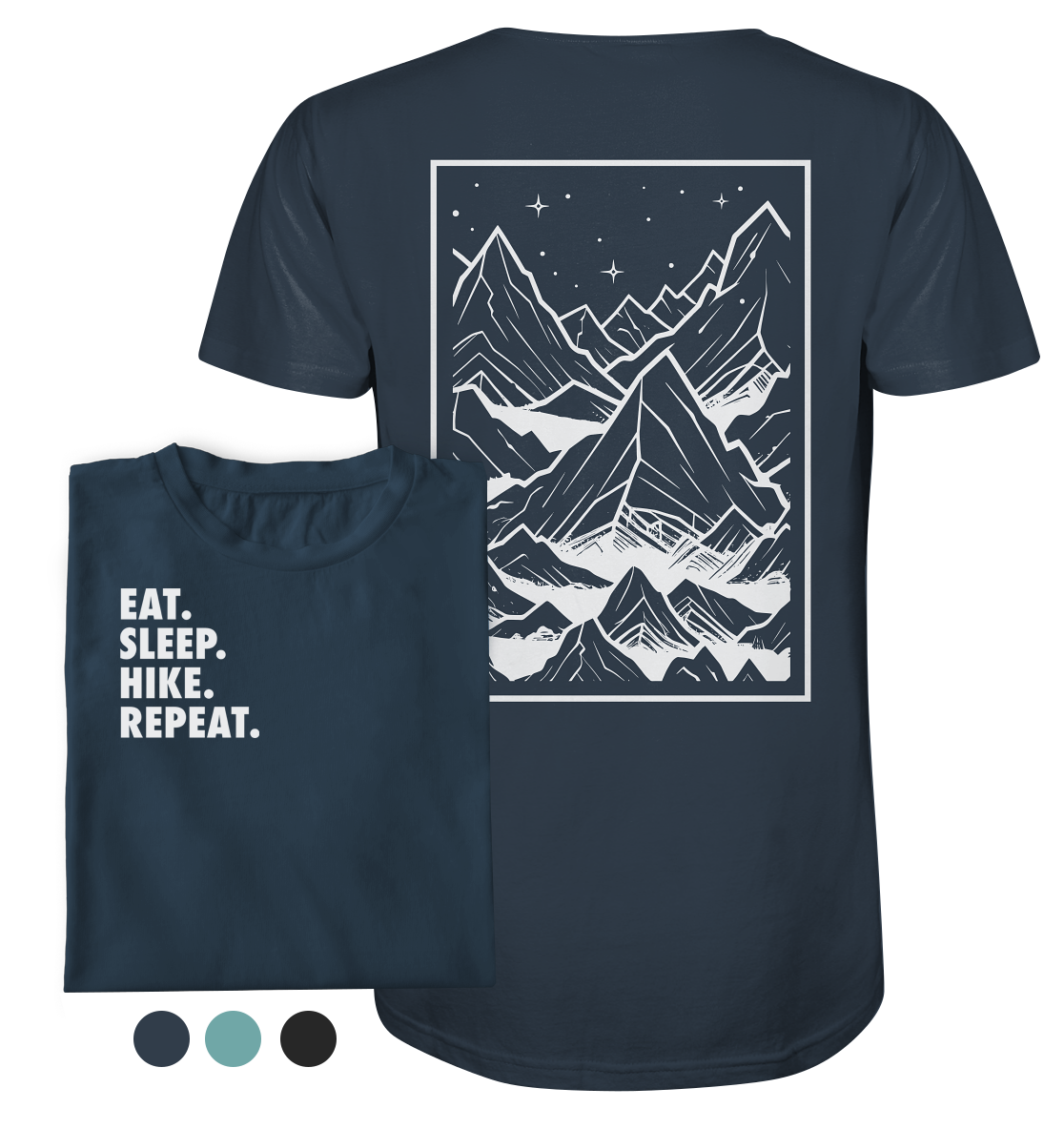 Eat. Sleep. Hike. Repeat. - Organic Shirt