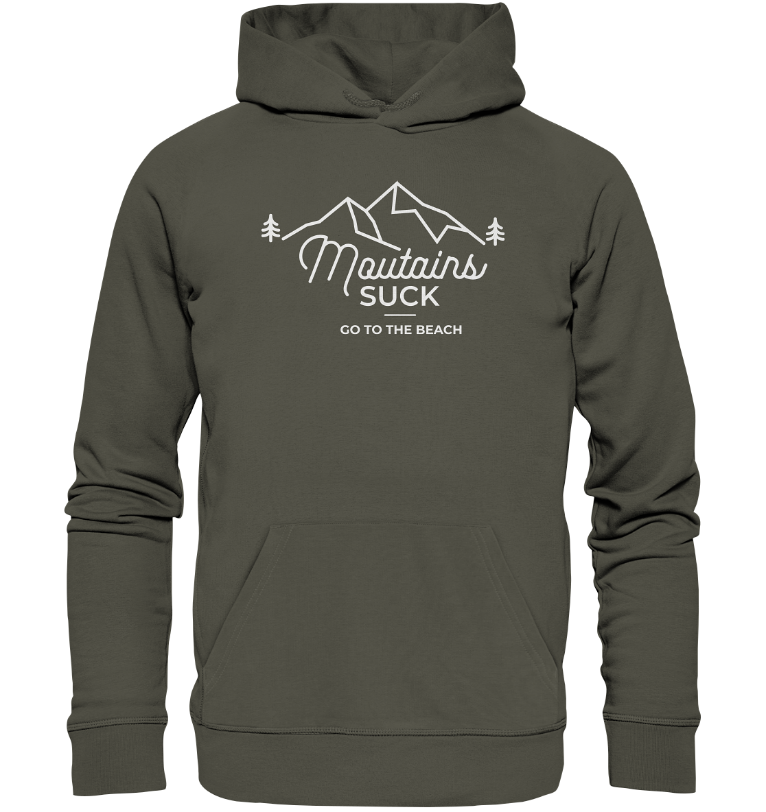 Mountains Suck - Organic Hoodie